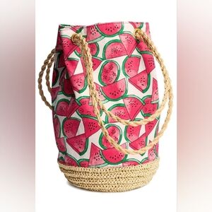 H&M Red and Green Watermelon Tote Bag